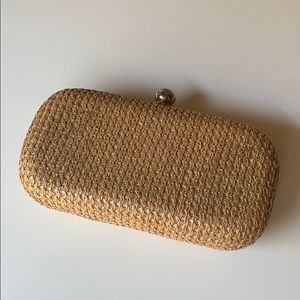 Raffia clutch